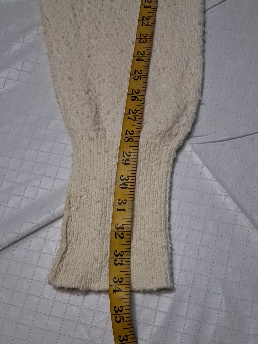 Free People Size M Women's Cream Nubby Textured Slouchy Button Crop Cardigan - Picture 15 of 17